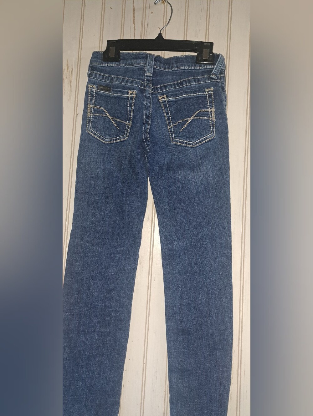 Boys Ariat Denim B5 Slim Blue Jeans Medium Wash Western Denim Pants Sz10 Cowboy